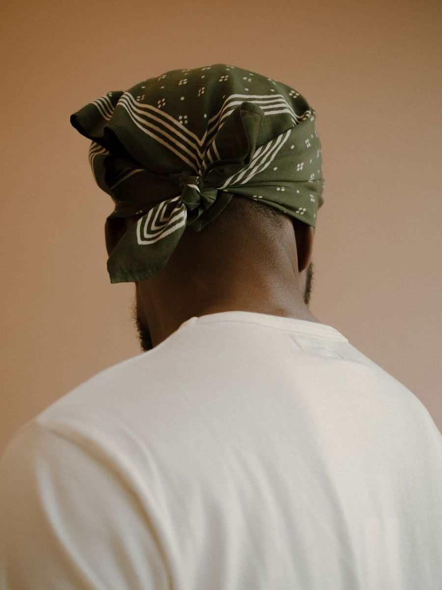 Constellation Bandana in Olive - Sunday Monday – Hand block printed ...
