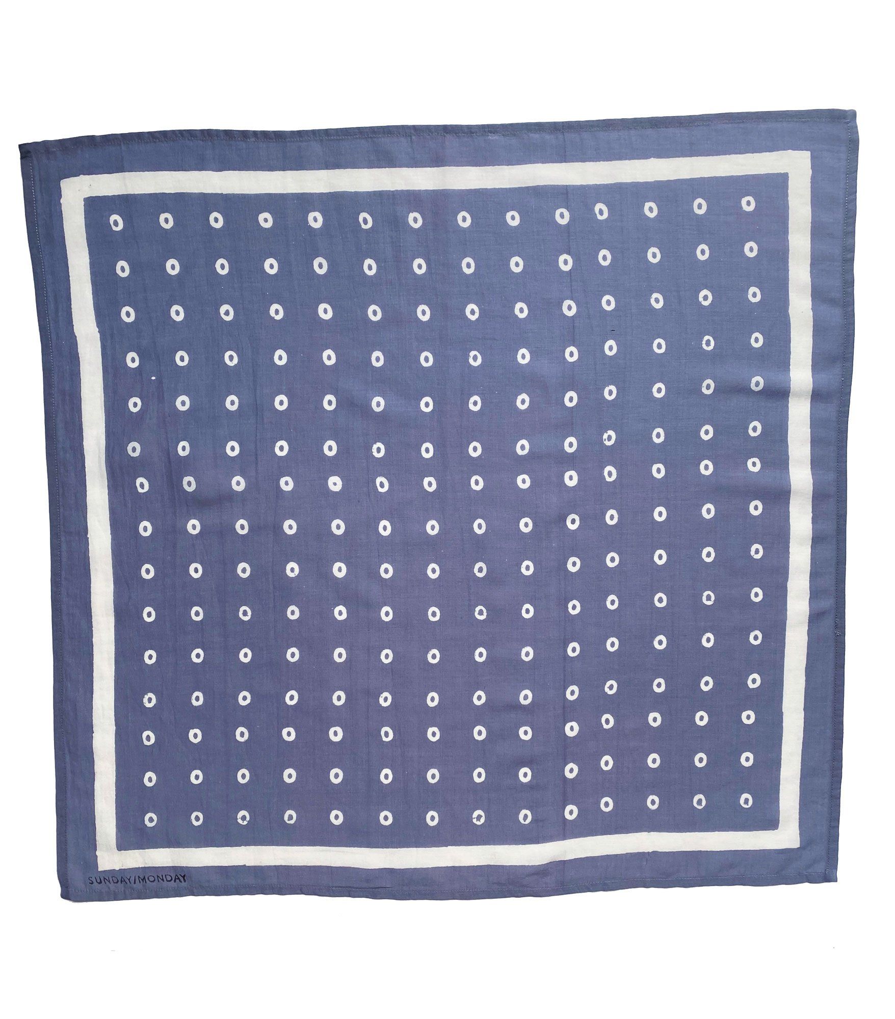 Layla Bandana in Periwinkle Blue - Sunday Monday – Hand block printed ...