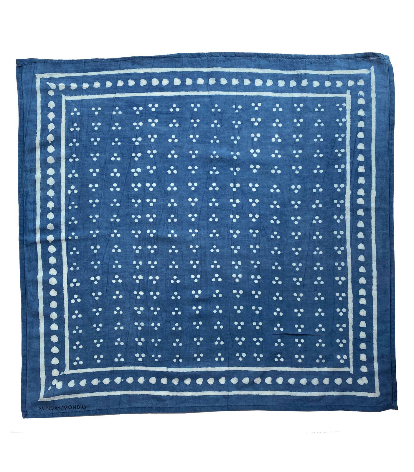 Baya Bandana in Indigo - Sunday Monday – Hand block printed textiles ...