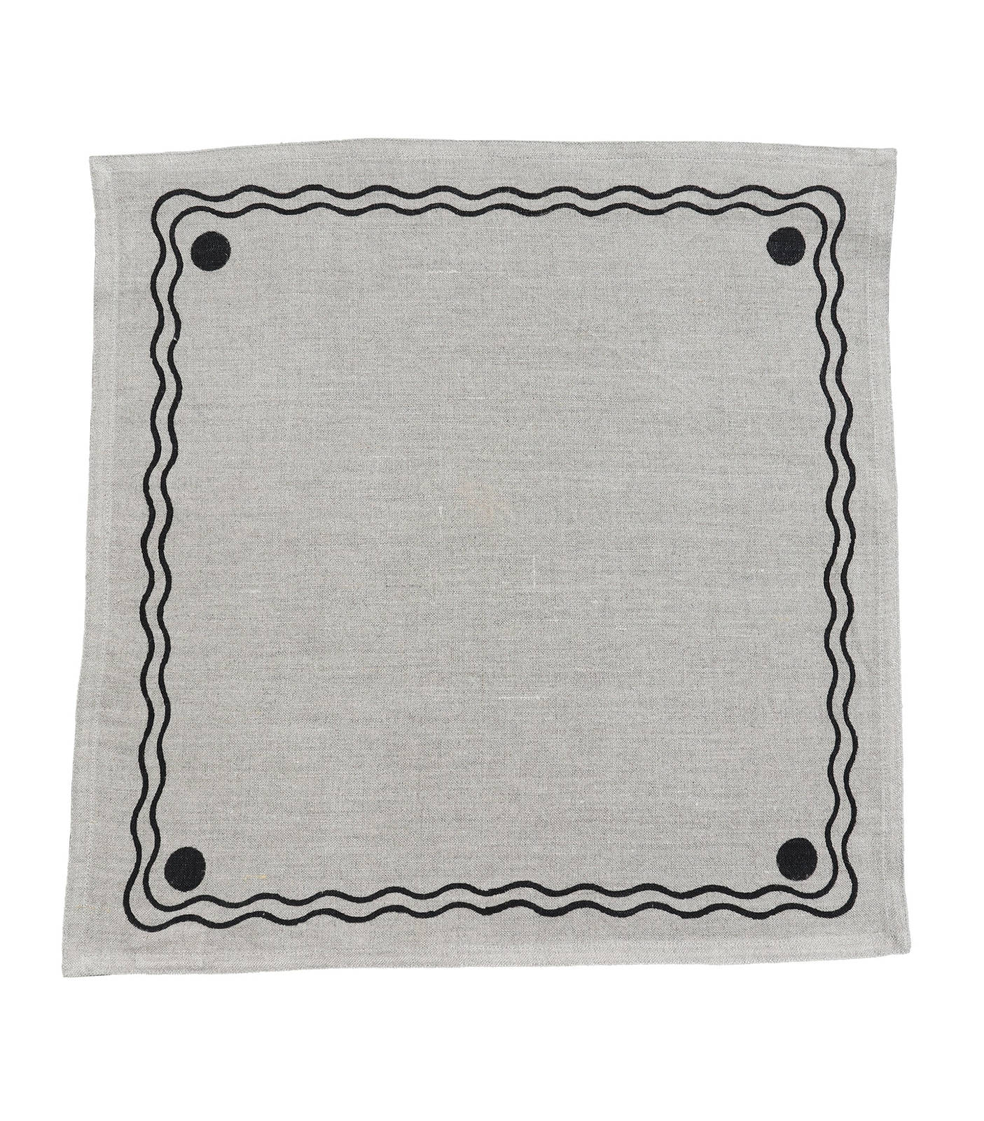 Palace Napkin in Stone — Set of 2 - Sunday Monday – Hand block printed ...